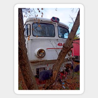 Disused loco, Romania Sticker